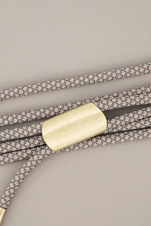 Handykette und Handyhülle für iPhone und Samsung in CLAY Grau mit Kordel OAT, handmade von eilenna