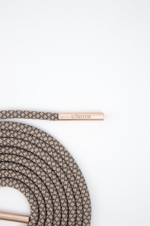 Handykette und Handyhülle für iPhone und Samsung in CLAY Grau mit Kordel OAT, handmade von eilenna