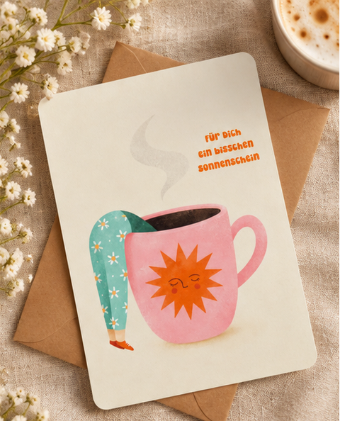 Gift set with handmade suncatcher, wedding greeting card & gift bag
