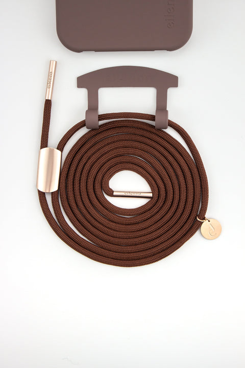 eilenna Modulares Handyband und Handyhülle in BERRY mit Kordel RUSTY